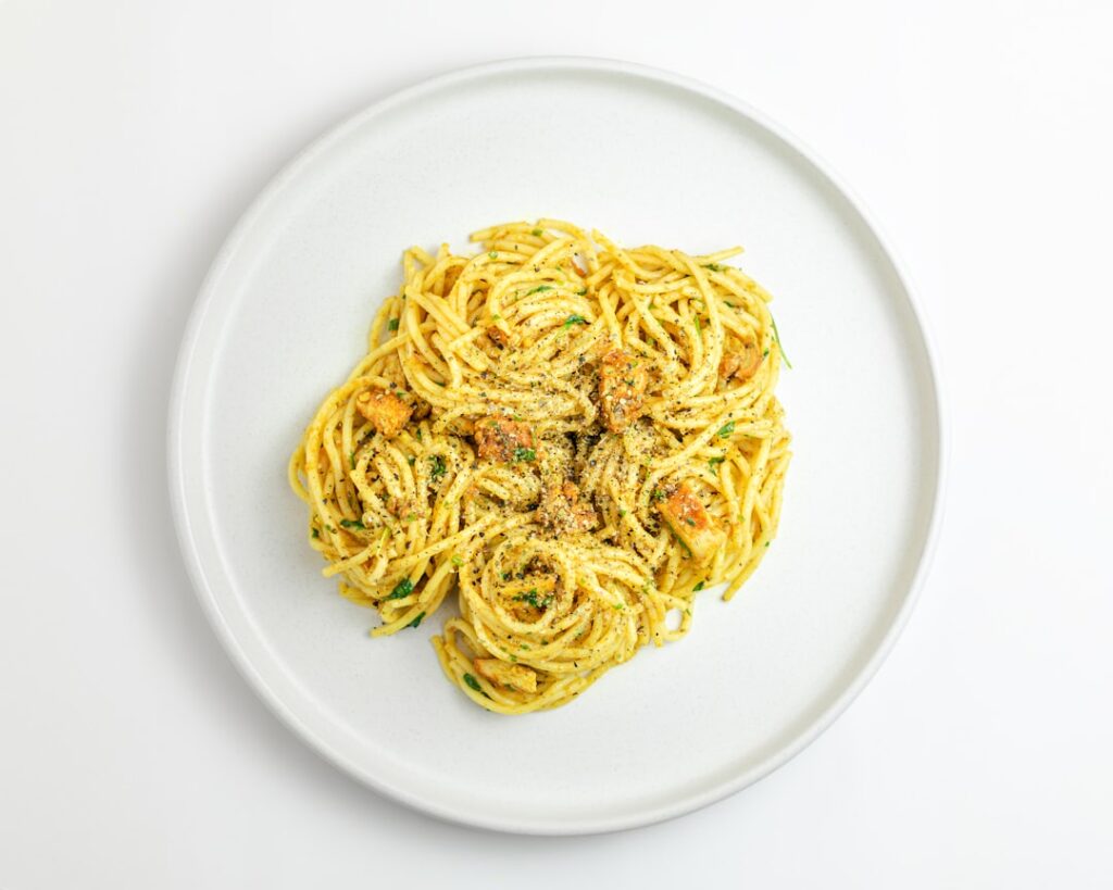 Recept på Krämig laxpasta med dill illustration