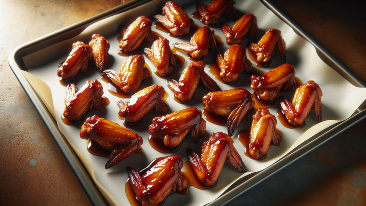 Recept på krispiga kycklingvingar med honung och soja