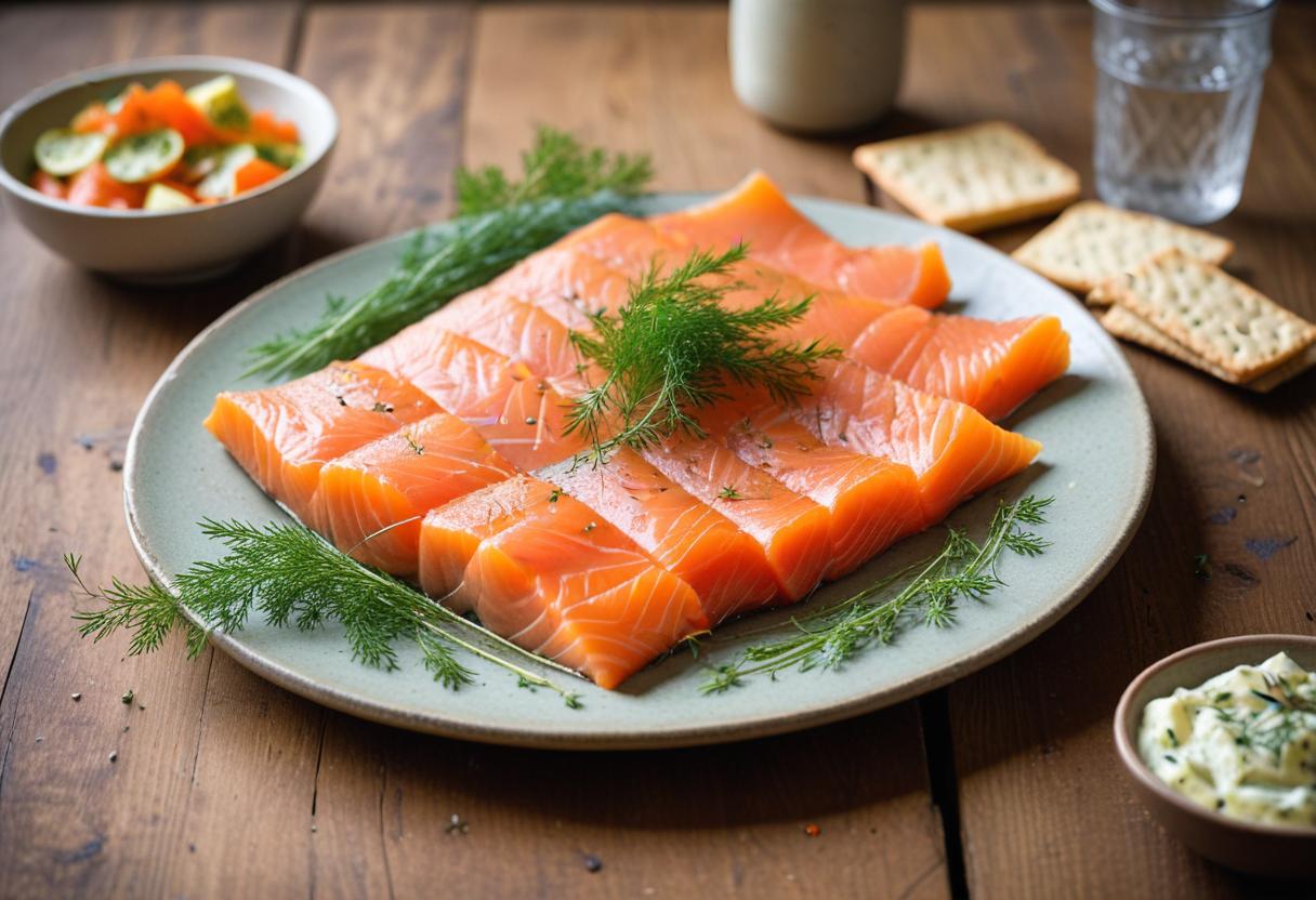 Gravad lax illustration