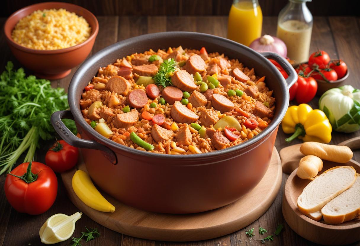 Upptäck en enkel och god jambalaya-recept! illustration
